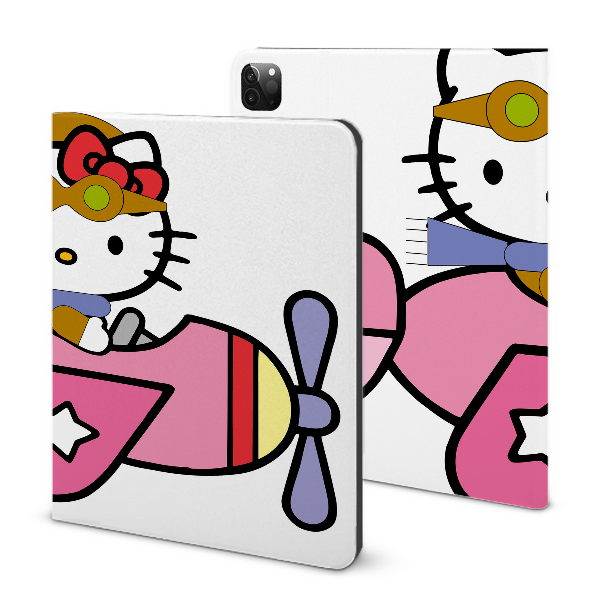 （画像用） Hello Kitty ハローキティ IPadケース ペンホルダー付き ブックスタイルデザイン